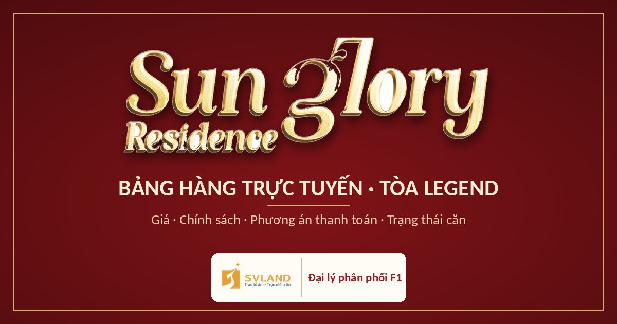 Bảng hàng Sun Glory Residence